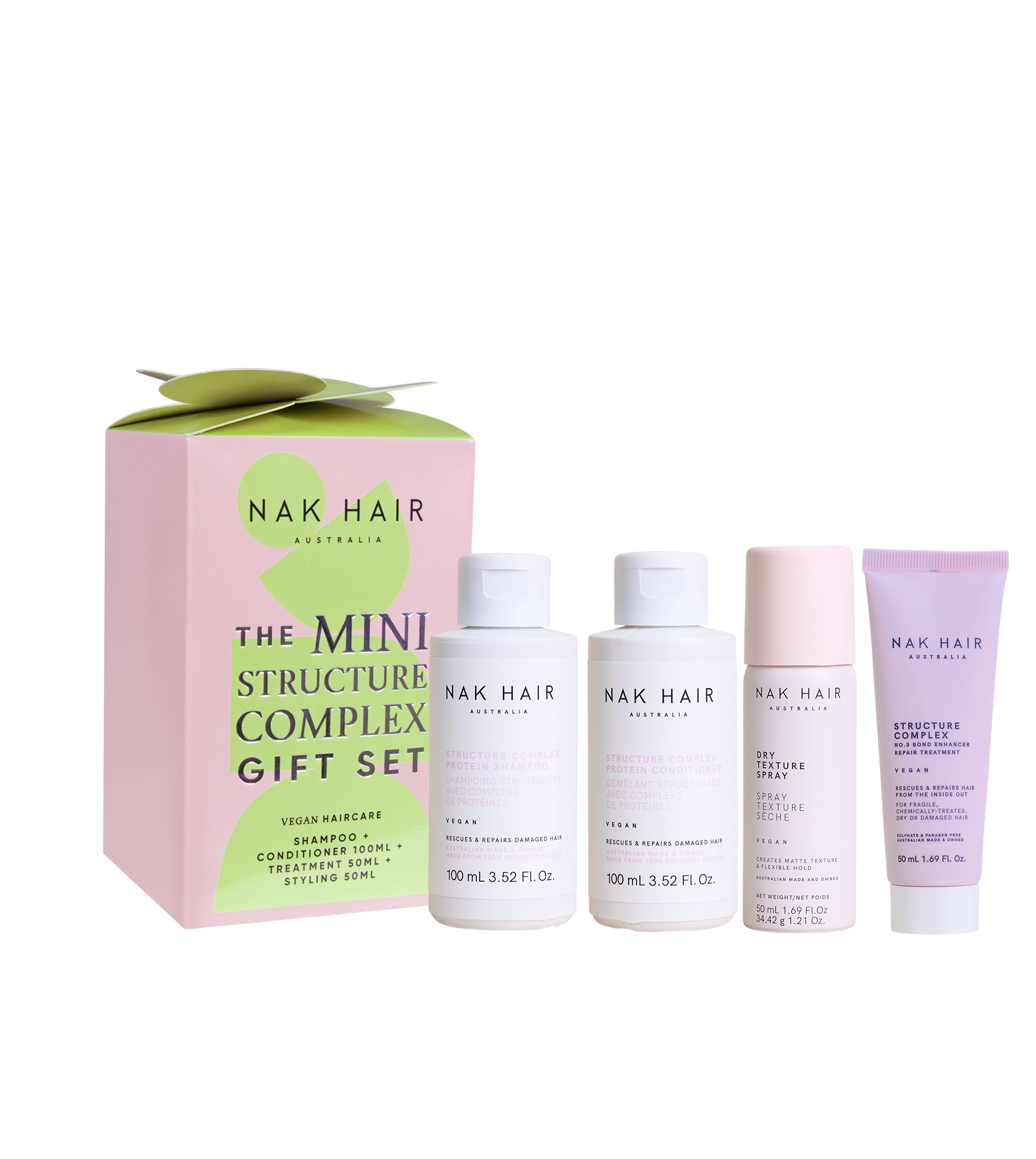 NAK Mini Quad Structure Complex Gift Set (Includes 4 Strengthening NAK Products) - Exquisite Laser Clinic 