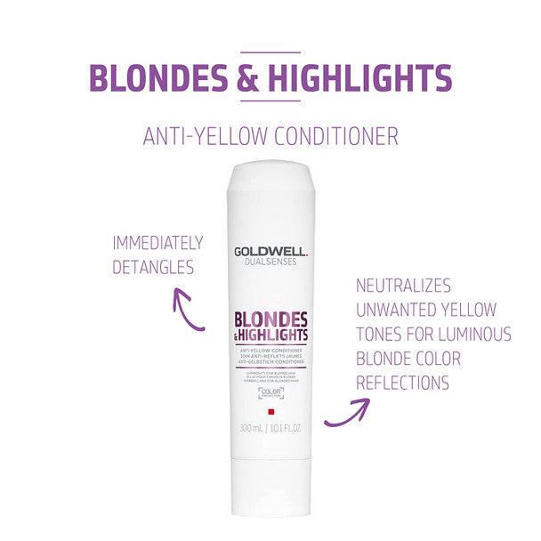 Goldwell Dual Senses Blondes & Highlights Anti Yellow Conditioner - Exquisite Laser Clinic 