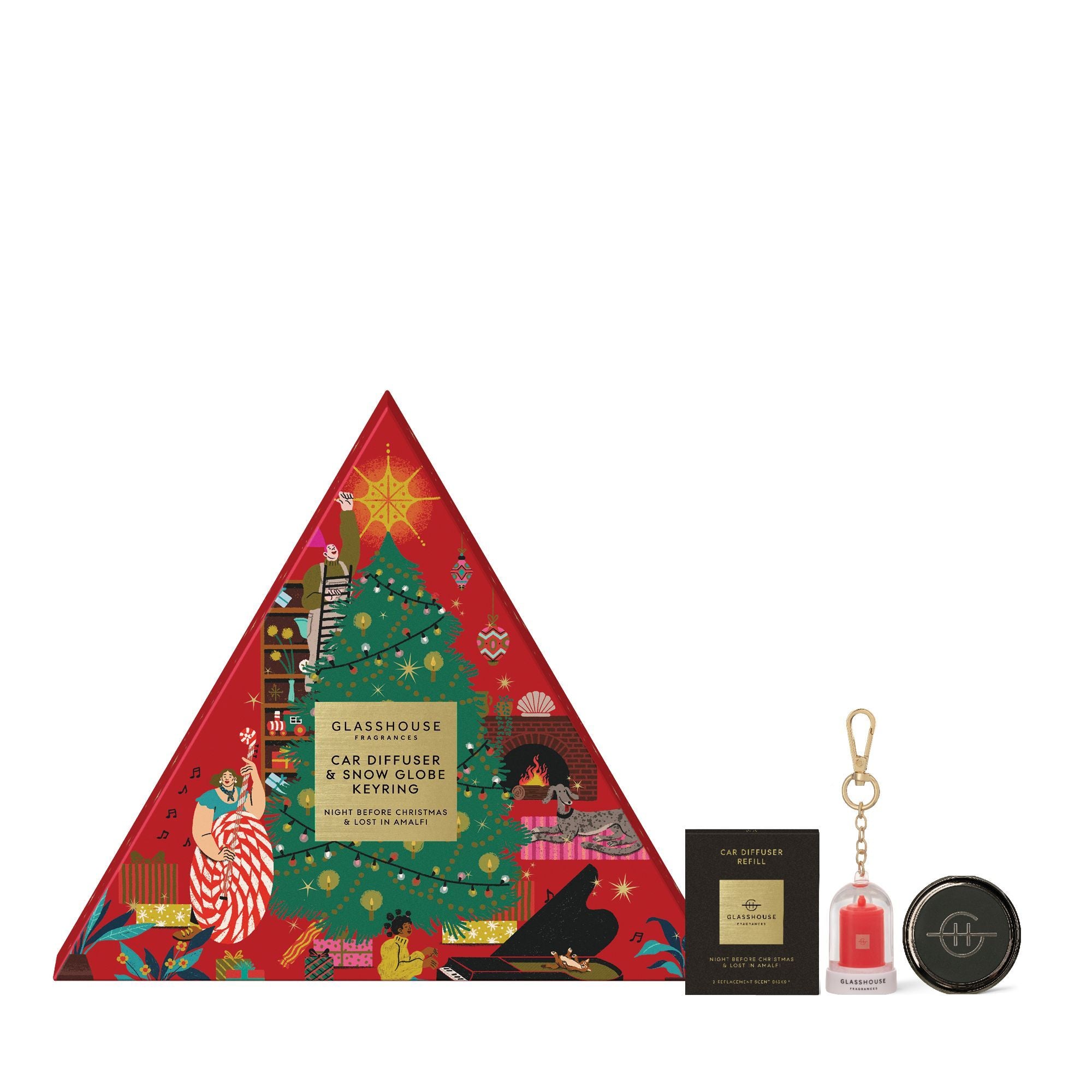 Glasshouse Christmas Gift Set - Car Diffuser Duo And Keyring - Exquisite Laser Clinic 