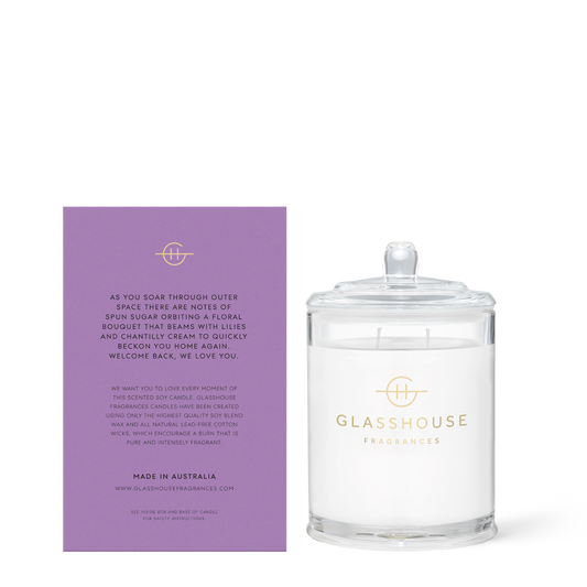 Glasshouse Candle Moon and Back - Exquisite Laser Clinic 