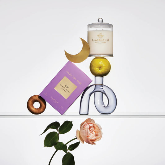 Glasshouse Candle Moon and Back - Exquisite Laser Clinic 
