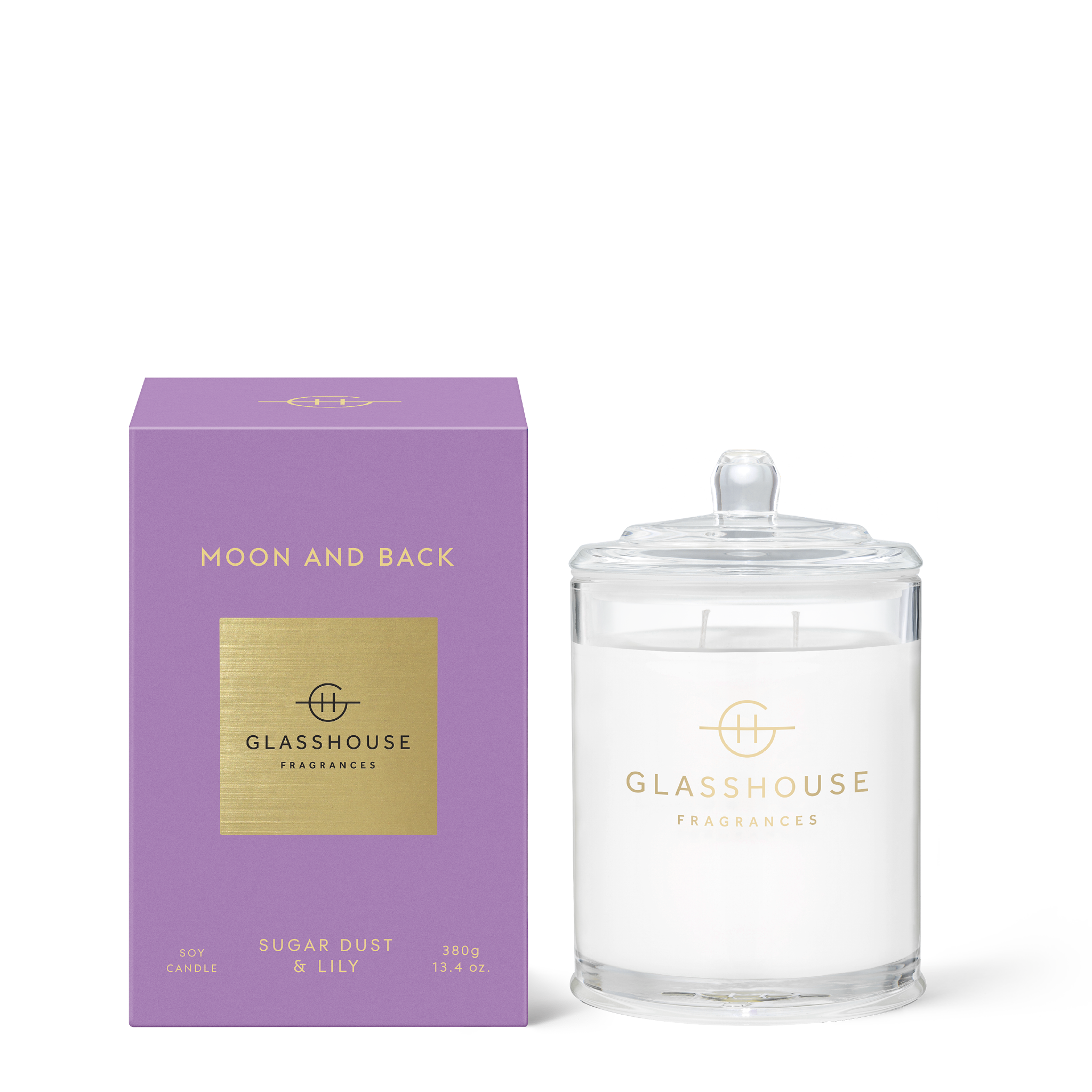 Glasshouse Candle Moon and Back - Exquisite Laser Clinic 