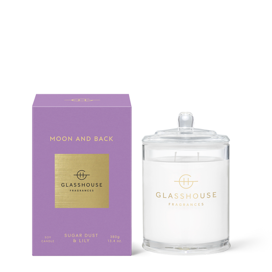 Glasshouse Candle Moon and Back - Exquisite Laser Clinic 