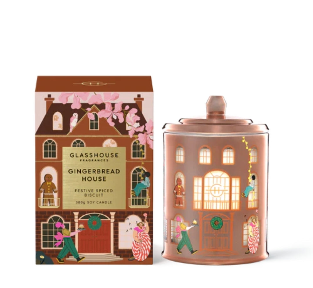 Glasshouse Candle Gingerbread House - Delivery October - Exquisite Laser Clinic 
