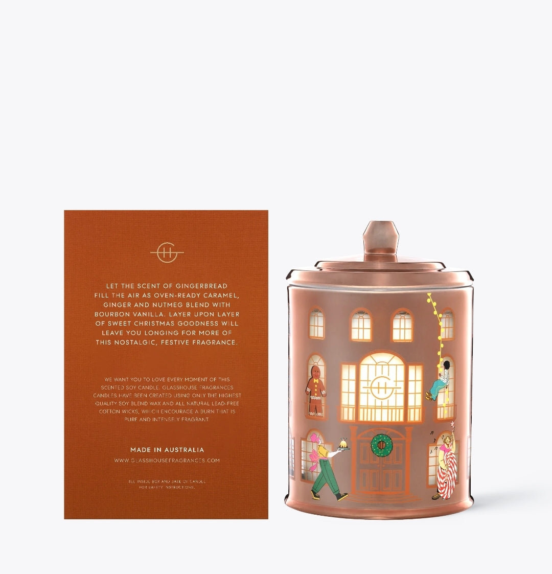 Glasshouse Candle Gingerbread House - Delivery October - Exquisite Laser Clinic 