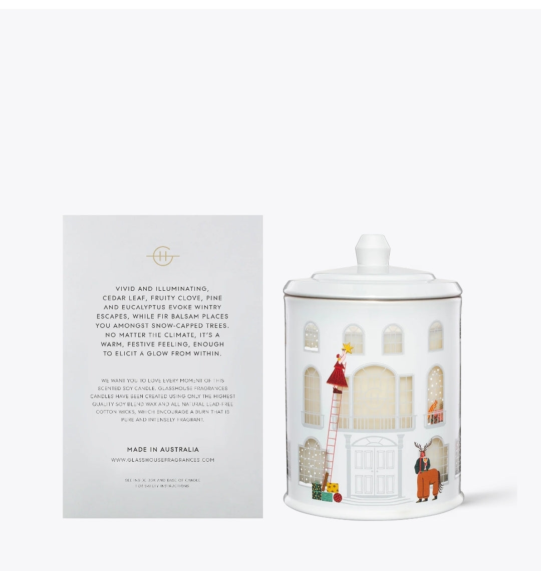 Glasshouse Candle White Christmas - Delivery October - Exquisite Laser Clinic 