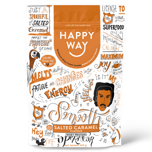 Happy Way Whey Protein Powder Salted Caramel 500g - Exquisite Laser Clinic 