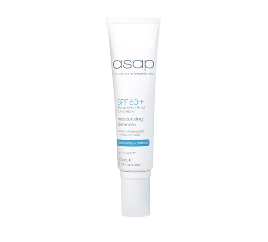 ASAP Skincare skin care 100ml ASAP SPF50+ MOISTURISING DEFENCE + 100ML **NEW Formula**