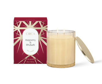 Christmas Candle Raspberry & Rhubarb - Exquisite Laser Clinic 