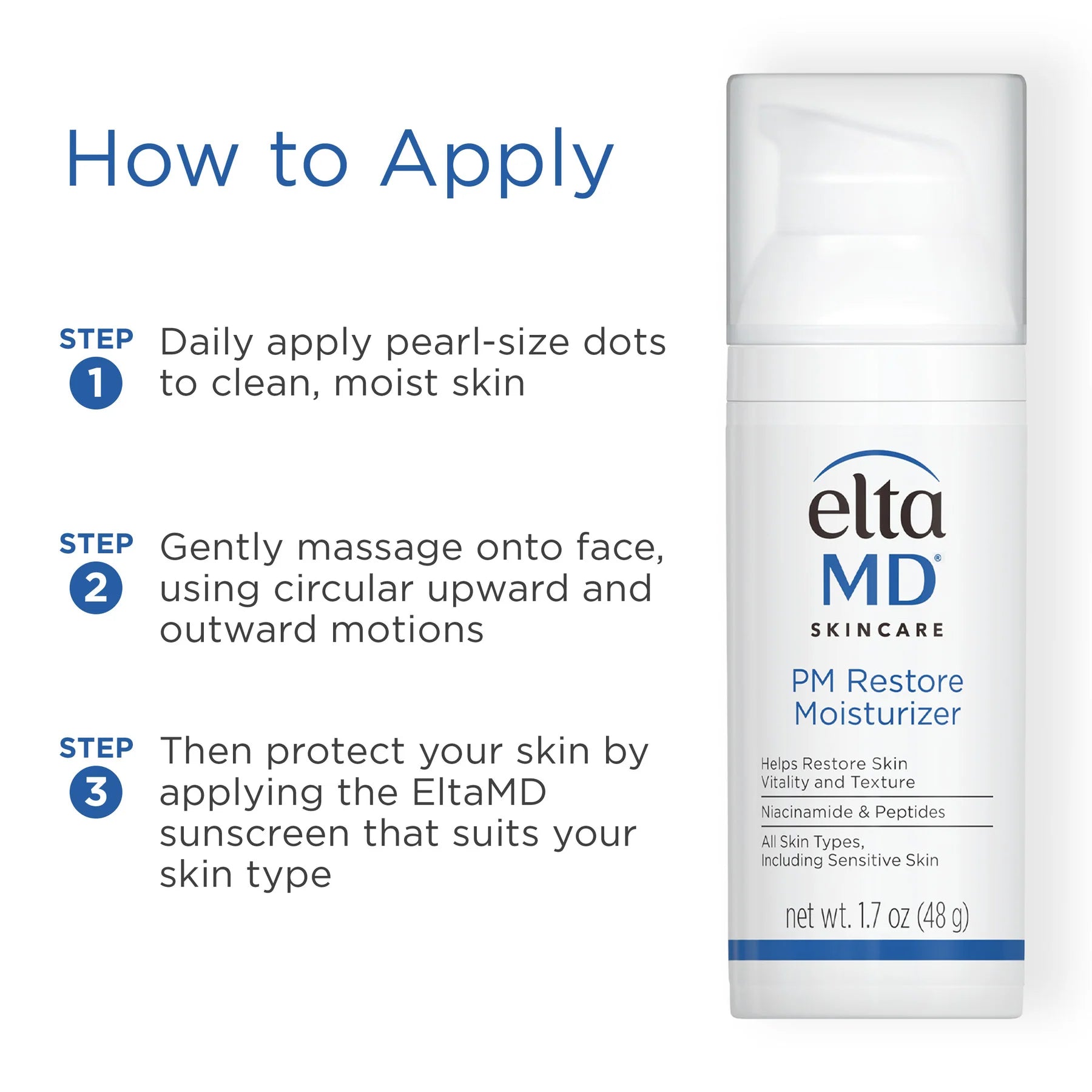 Elta MD moisturiser EltaMD PM Restore Moisturizer