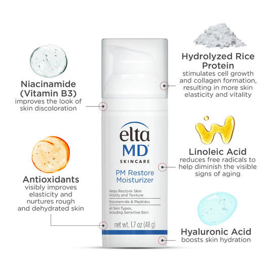 Elta MD moisturiser EltaMD PM Restore Moisturizer