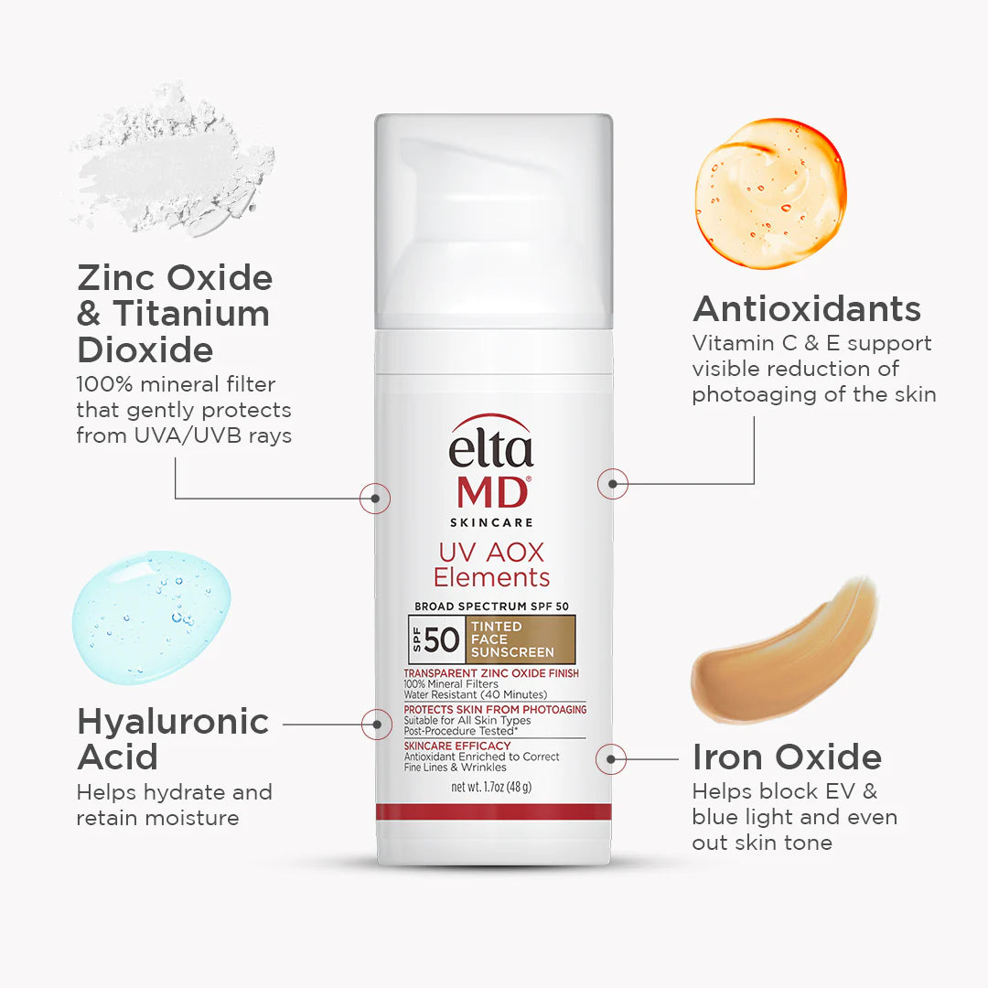 Elta MD sunscreen EltaMD UV AOX Elements Tinted SPF 50