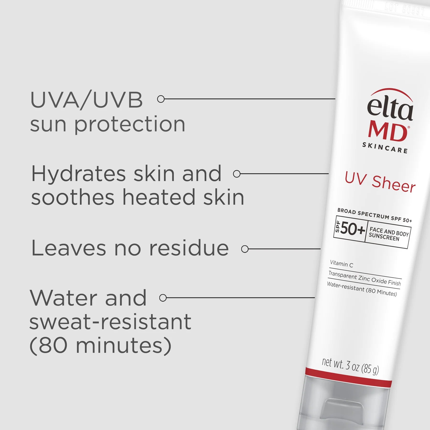 Elta MD sunscreen EltaMD UV Sheer Broad Spectrum SPF 50+