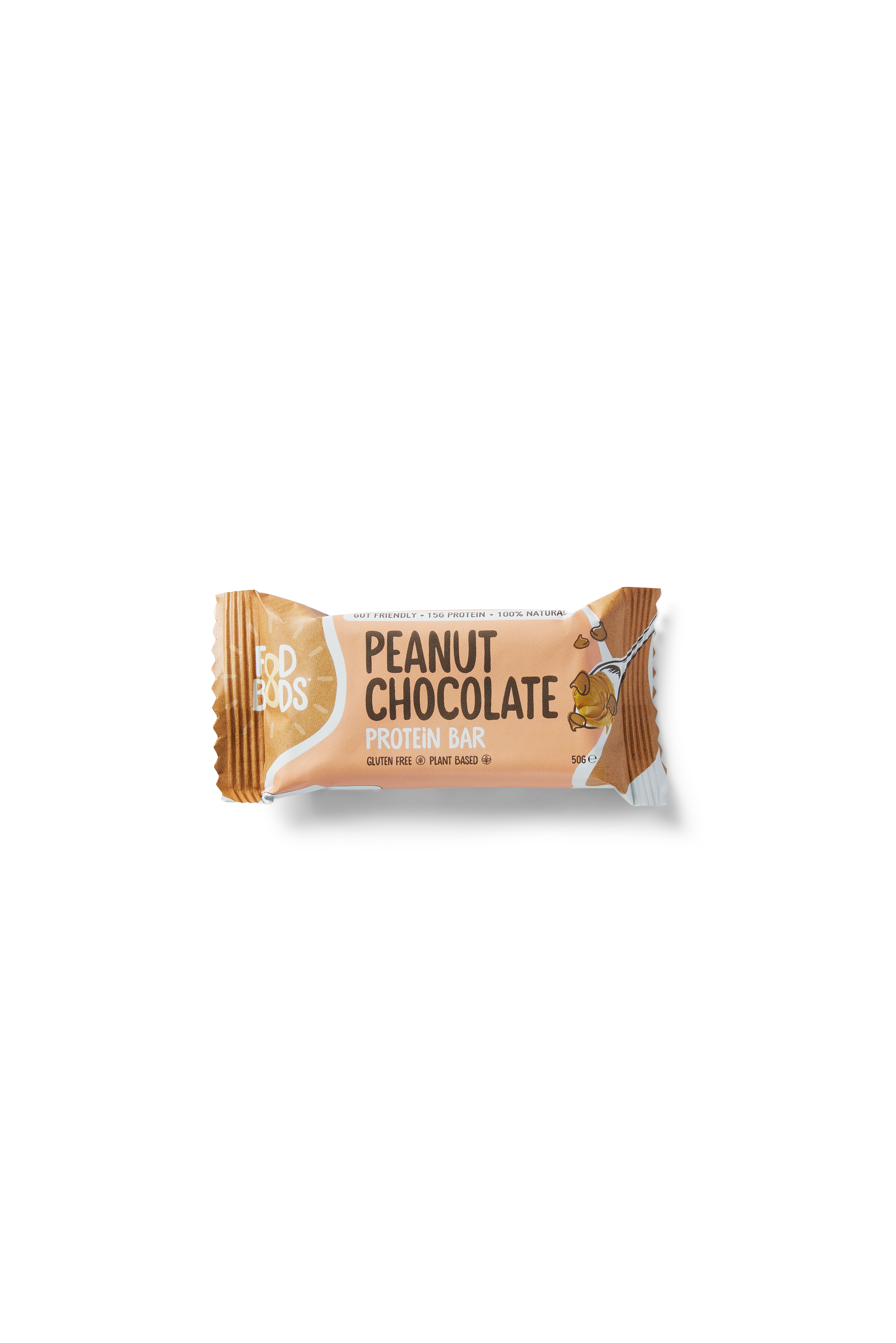FOD BODS Bars FODBODS Low FODMAP Peanut Choc Chunk 50g