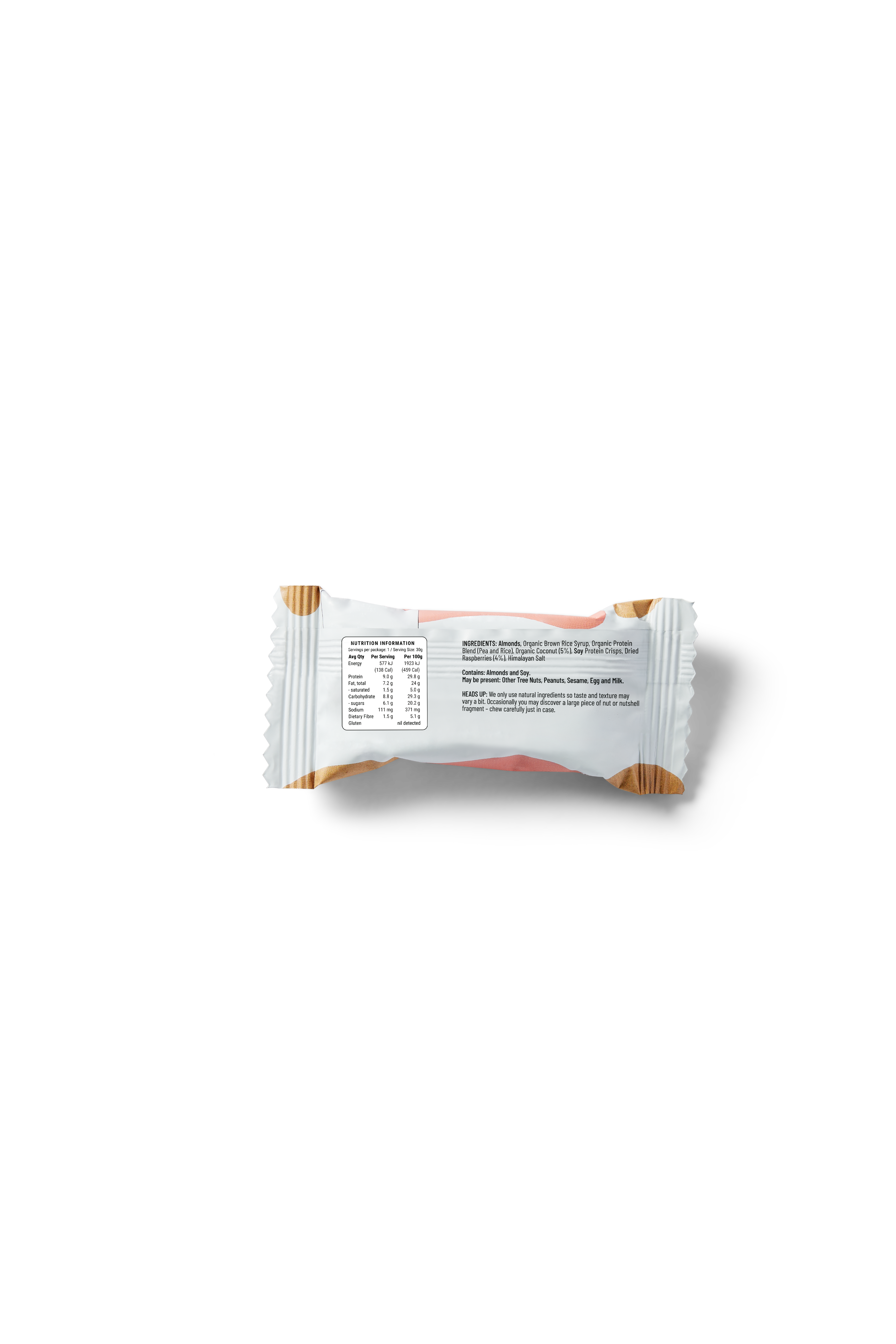 FOD BODS Bars FODBODS Low FODMAP Raspberry Coconut 30g