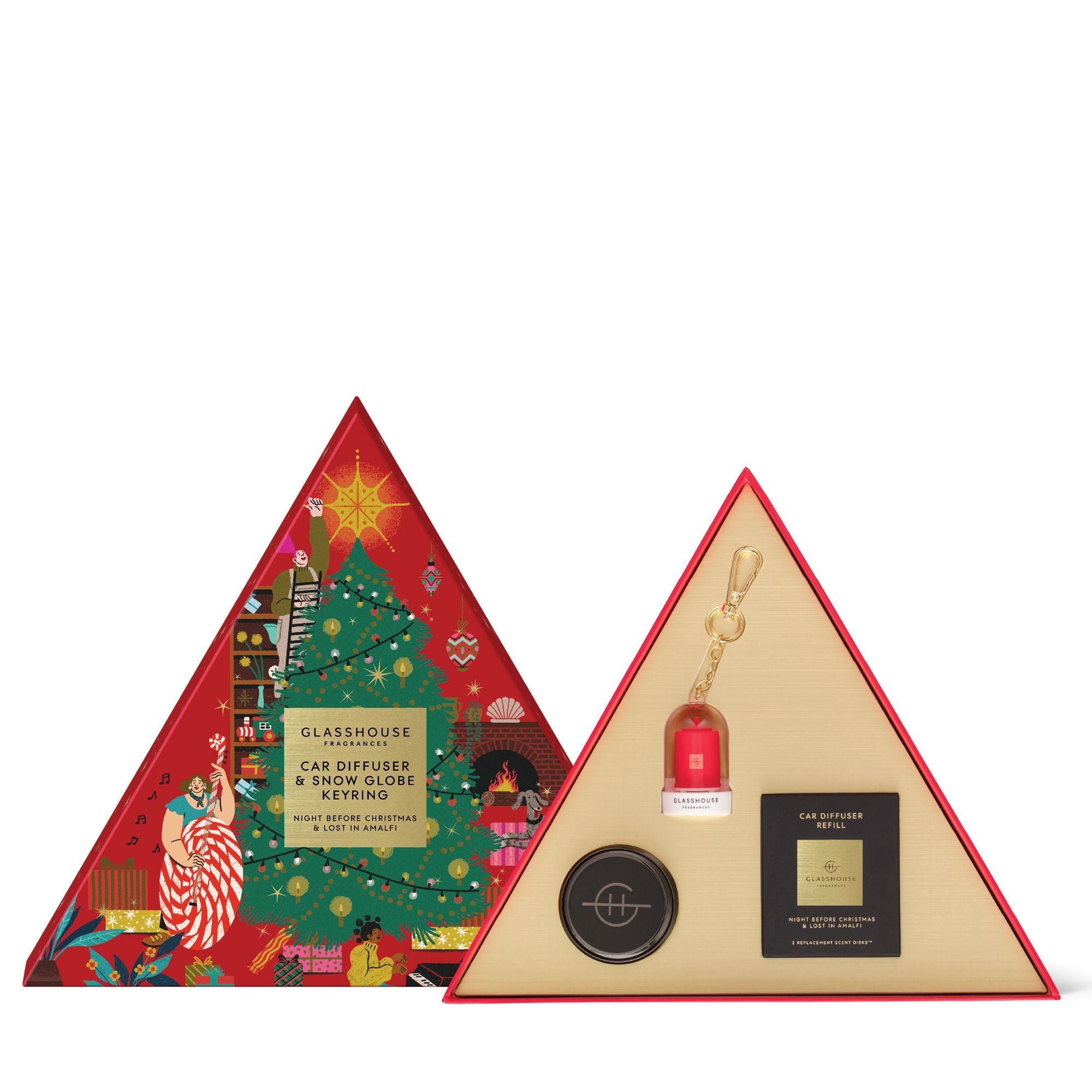 Glasshouse Christmas Gift Set - Car Diffuser Duo And Keyring - Exquisite Laser Clinic 