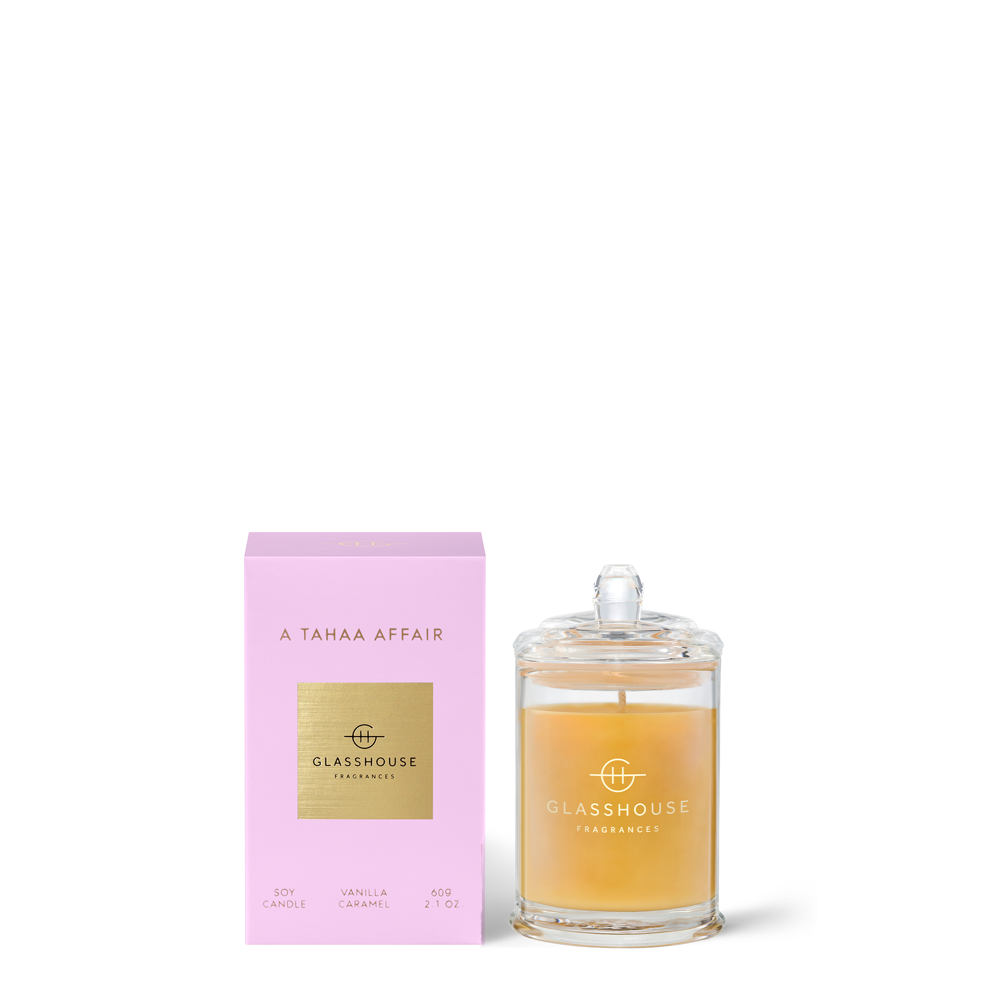 Glasshouse Fragrance Candle 60g Glasshouse Candle A Tahaa Affair (Vanilla & Caramel)