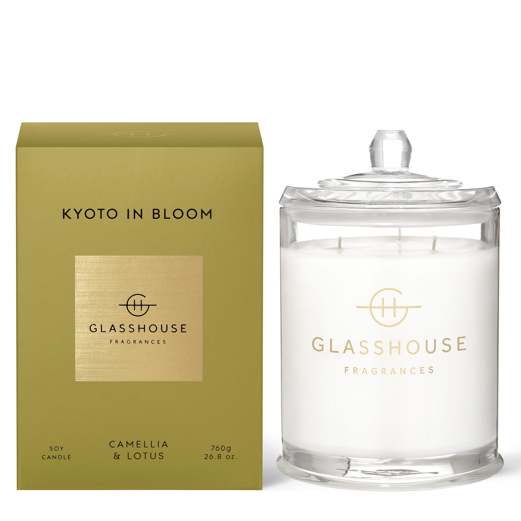 Glasshouse Fragrance candle 760g Glasshouse Candle Kyoto In Bloom Candle