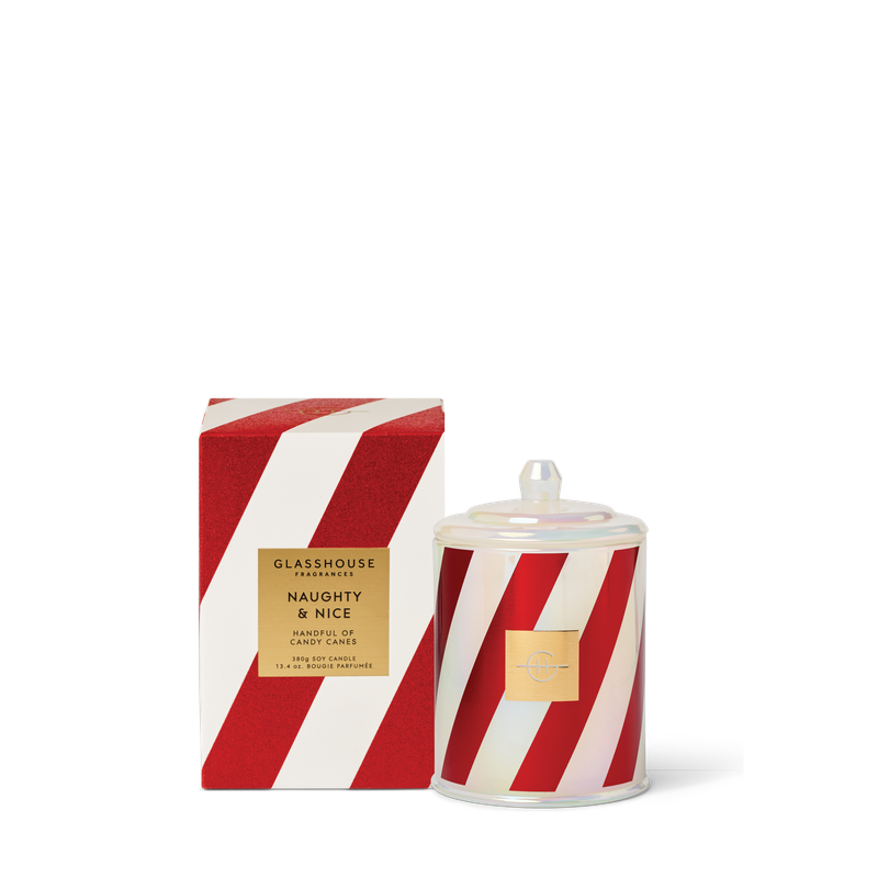 Glasshouse Fragrance candle Glasshouse Fragrances Naughty & Nice Candle 380g **Unboxed**
