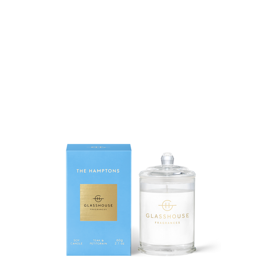 Glasshouse Fragrance candle 60g ** Last Ones** Glasshouse The Hamptons Candle
