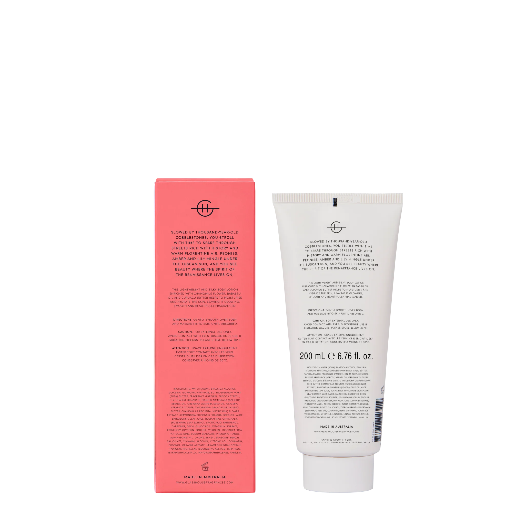 Glasshouse Fragrance glasshouse Glasshouse Forever Florence Body Lotion 200mL