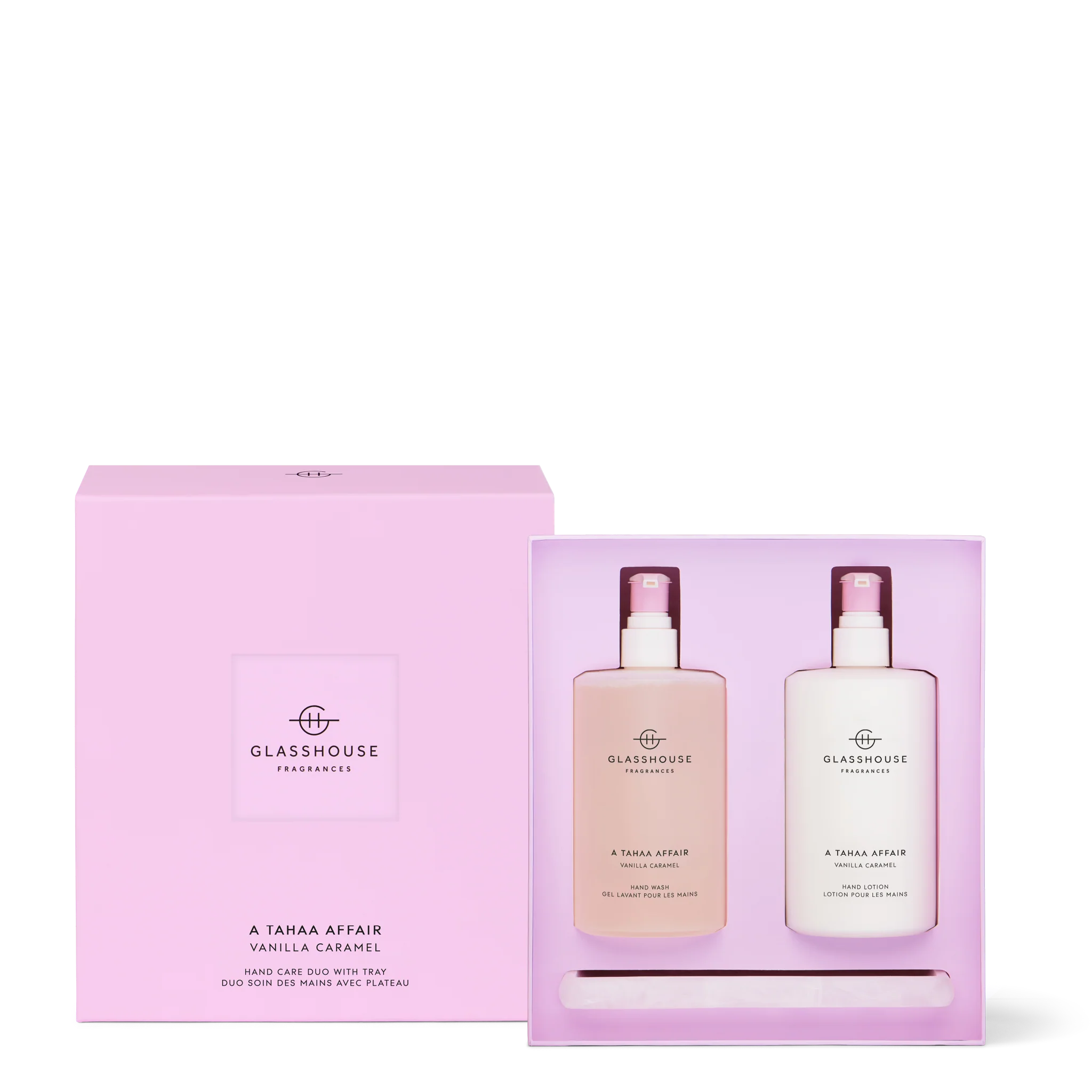 Glasshouse Fragrance glasshouse Glasshouse Hand Care Duo With Tray - A Tahaa Affair