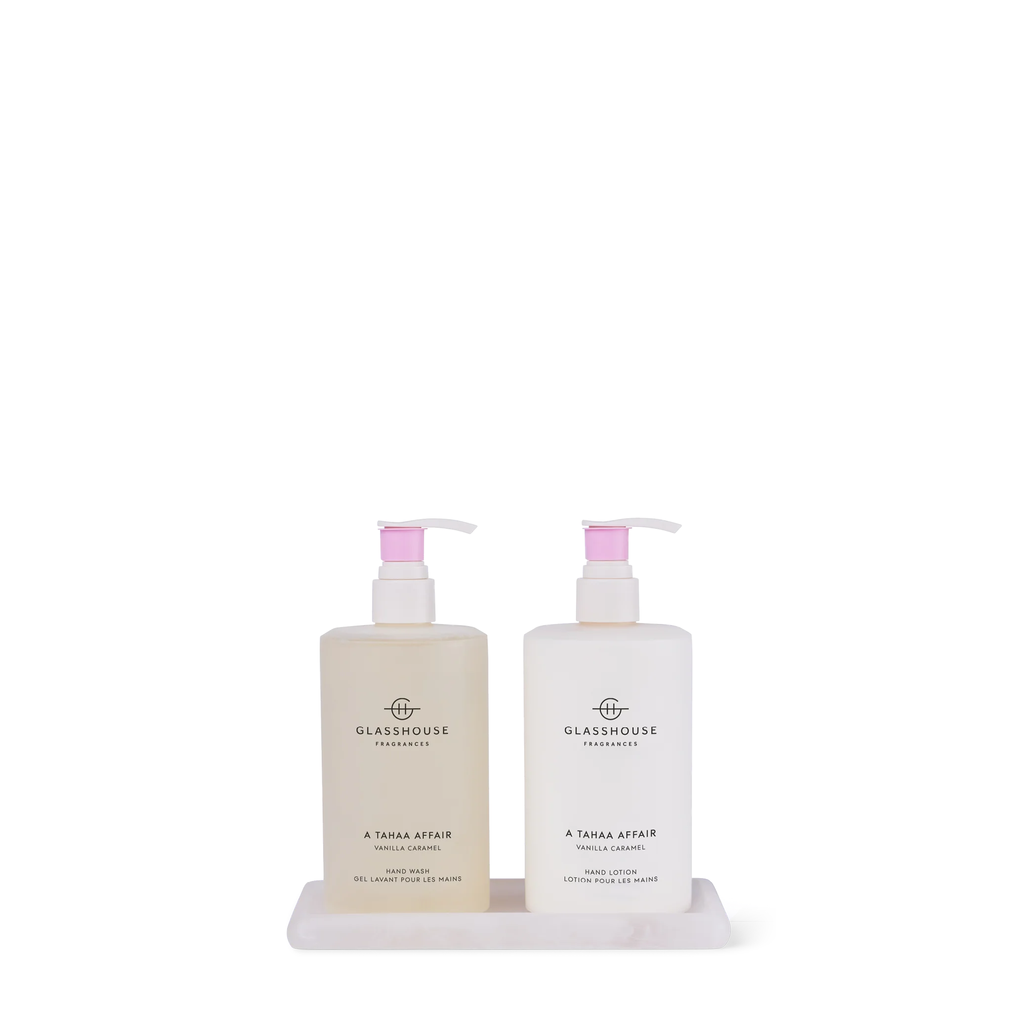 Glasshouse Fragrance glasshouse Glasshouse Hand Care Duo With Tray - A Tahaa Affair