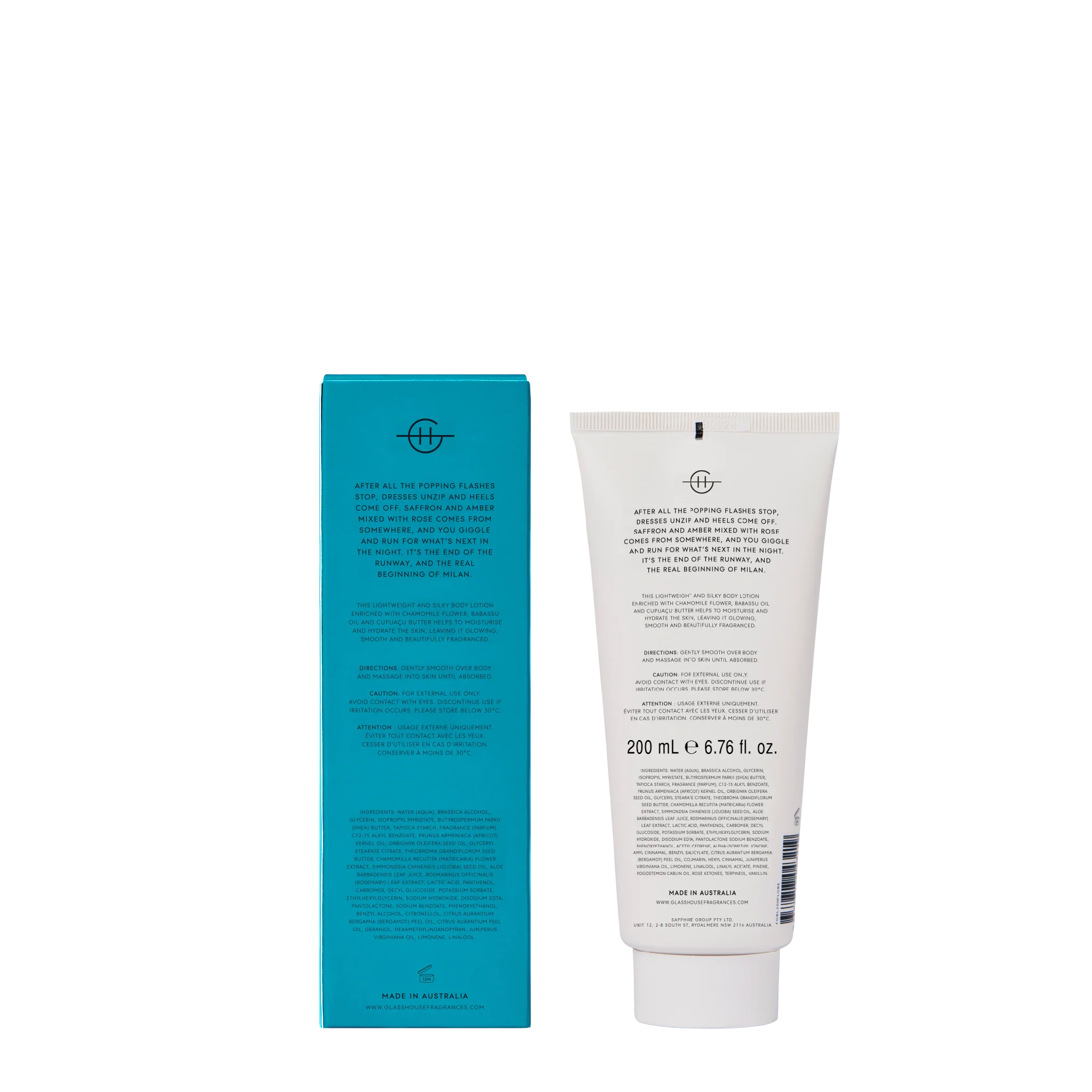 Glasshouse Fragrance glasshouse Glasshouse Midnight In Milan Body Lotion 200mL