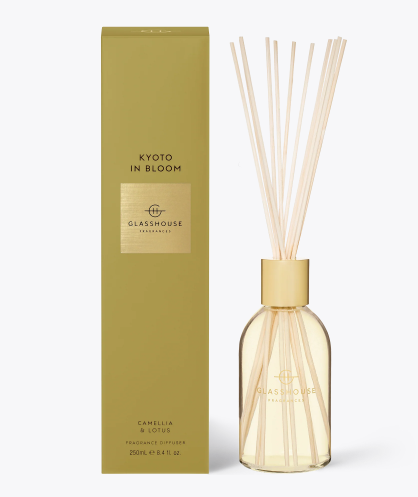 Glasshouse Fragrance home fragrance Glasshouse Kyoto In Bloom Diffuser (Camellia & Lotus)**Pre Order**