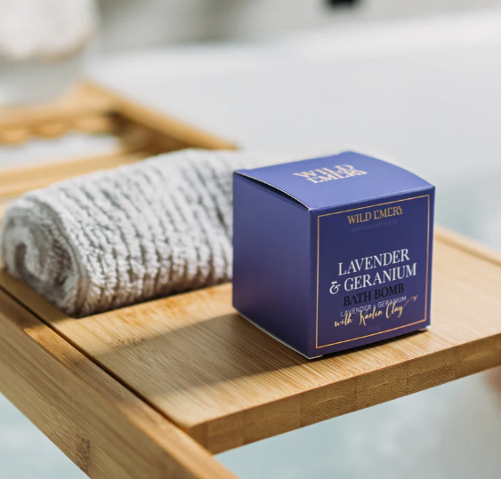 HA Naturally bath bomb Lavender & Geranium Wild Emery Bath Bomb