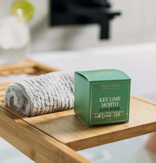 HA Naturally bath bomb Key Lime Mojito Wild Emery Bath Bomb