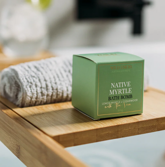 HA Naturally bath bomb Native Myrtle Wild Emery Bath Bomb
