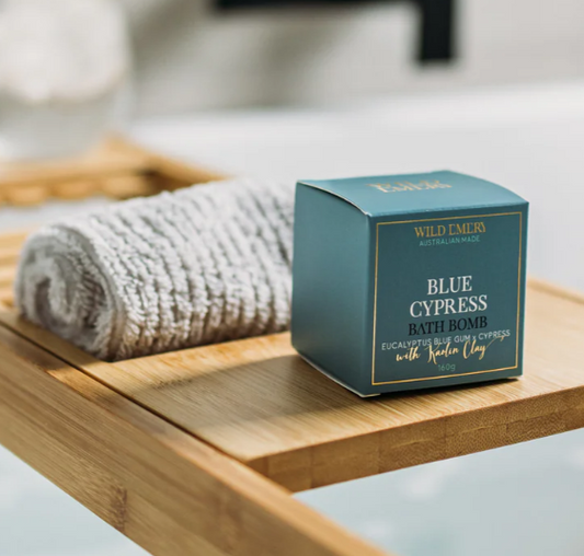 HA Naturally bath bomb Blue Cypress Wild Emery Bath Bomb