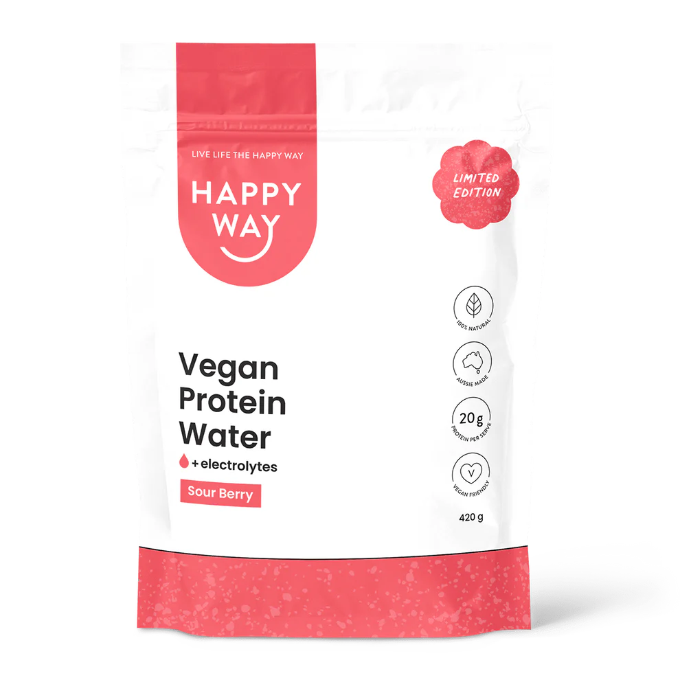 Happy Way - Sour Berry Vegan Protein Water 420g - Exquisite Laser Clinic 
