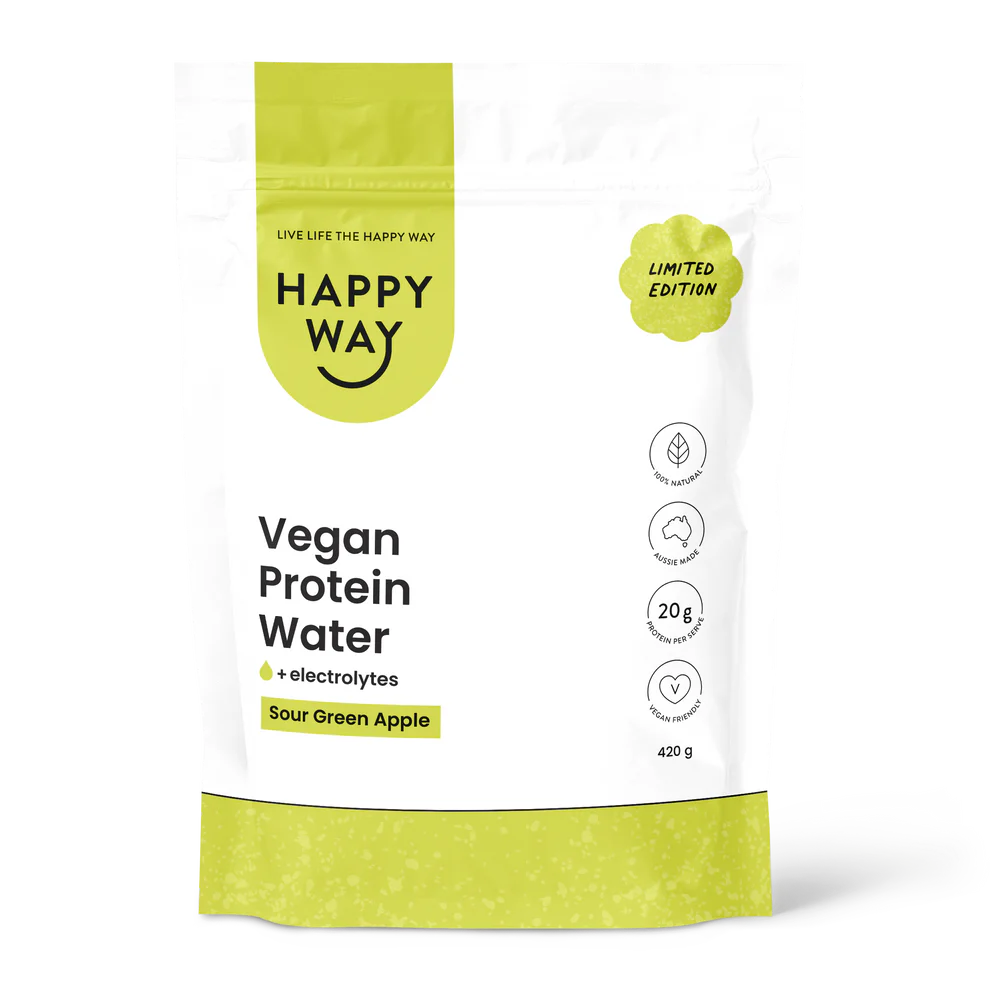 Happy Way - Sour Green Apple Vegan Protein Water 420g - Exquisite Laser Clinic 