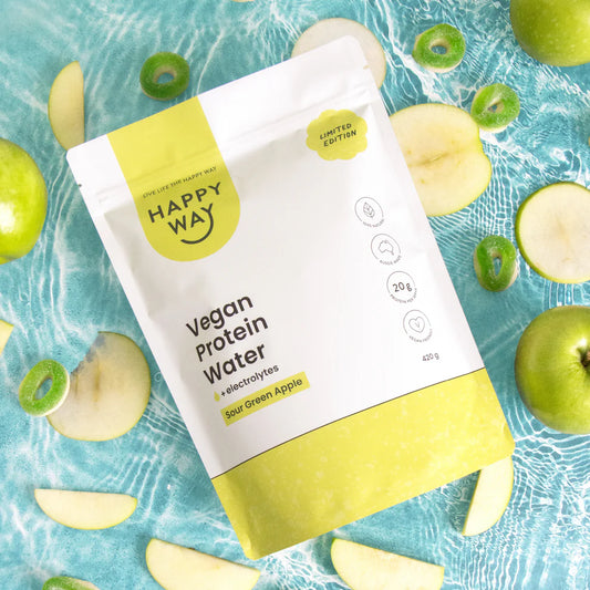 Happy Way - Sour Green Apple Vegan Protein Water 420g - Exquisite Laser Clinic 