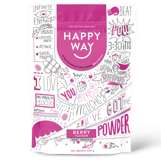 Happy Way Whey Protein Happy Way Whey Protein Powder Berry 500g