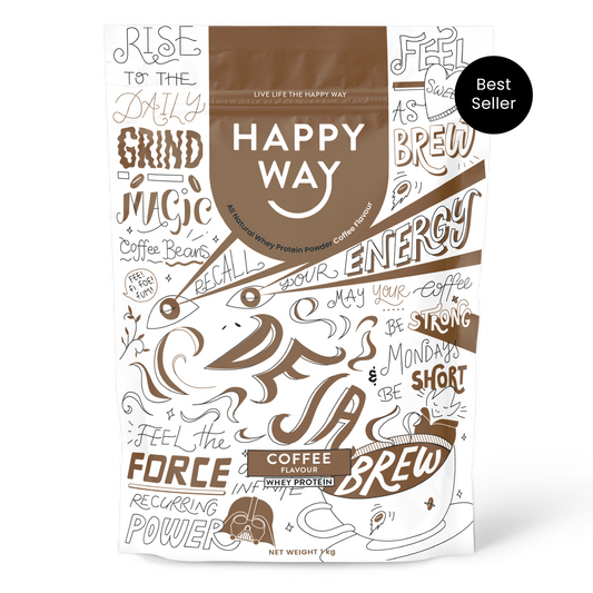 Happy Way Whey Protein Happy Way Whey Protein Powder Coffee 500g