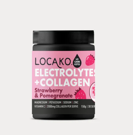 Locako advanced nutrition Locako Electrolytes + Collagen Strawberry and Pomegranate