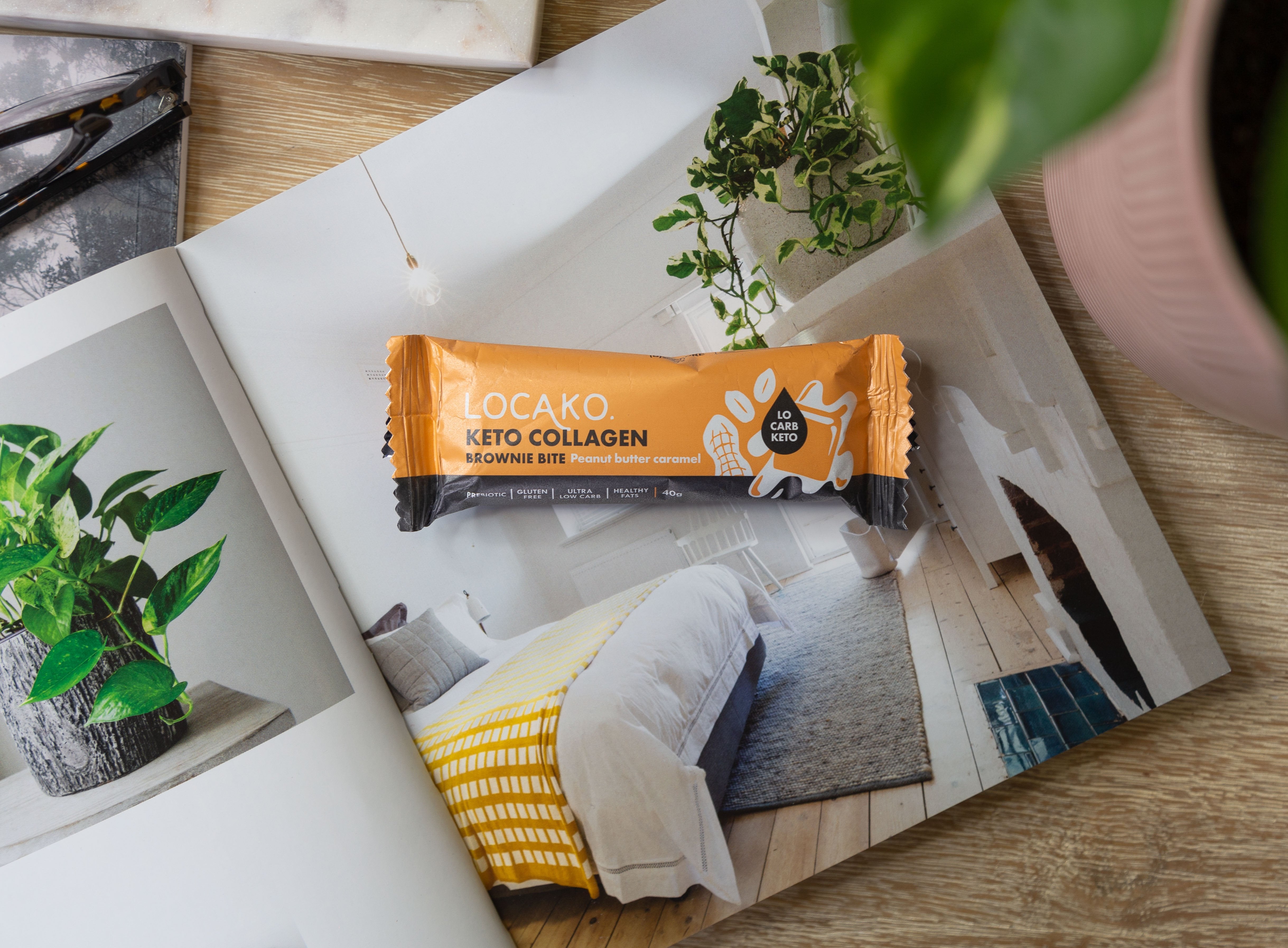 LOCAKO Bars Locako Keto Collagen Brownie Bite - Peanut Butter Caramel (x15)