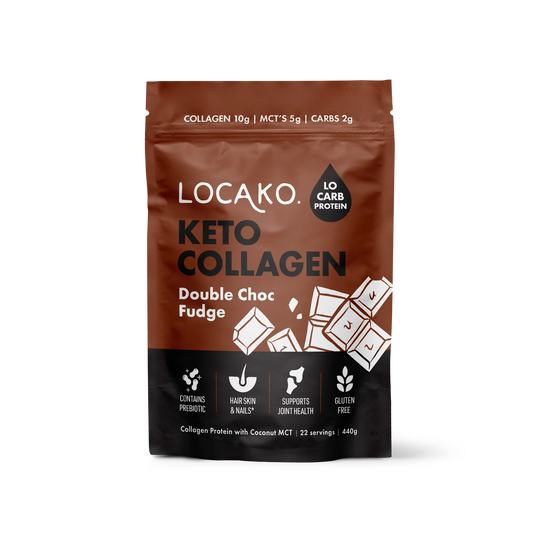 LOCAKO Coffee Creamer Locako Double Choc Fudge- Collagen Protein  (440g)