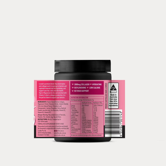 LOCAKO Sports & Energy Drinks Locako Electrolytes + Collagen Strawberry and Pomegranate