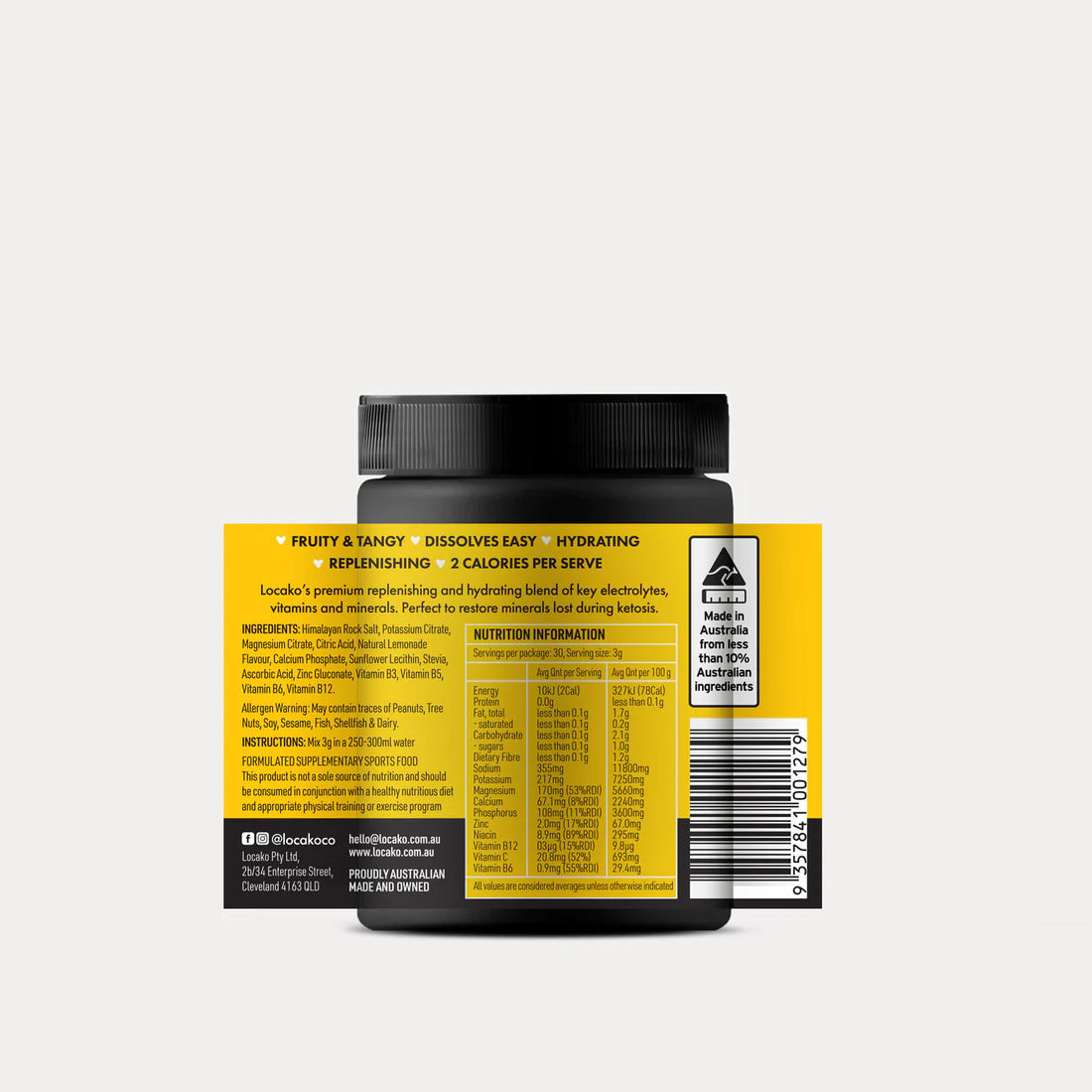 LOCAKO Sports & Energy Drinks Locako Keto Electrolytes - Lemonade