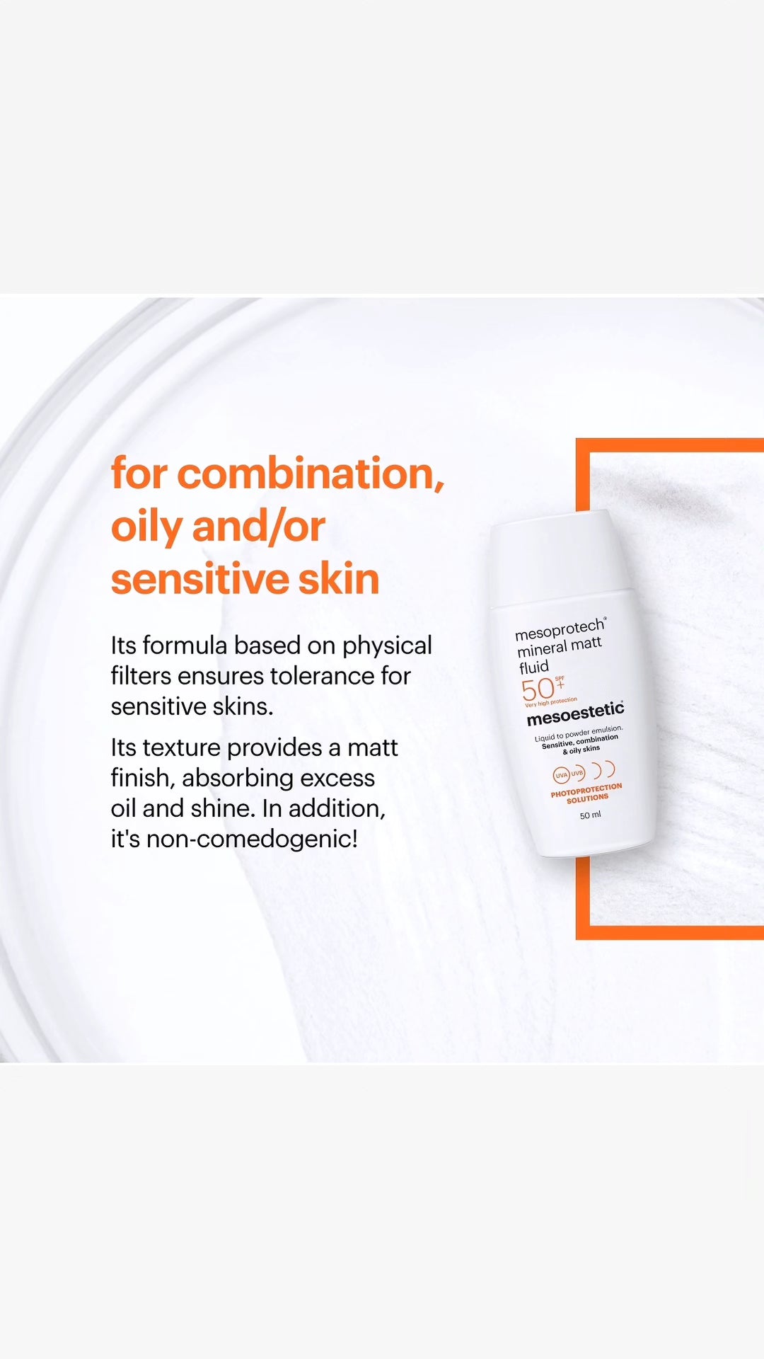 mesoestetic skin care Mesoestetics Mineral Fluid SPF50+