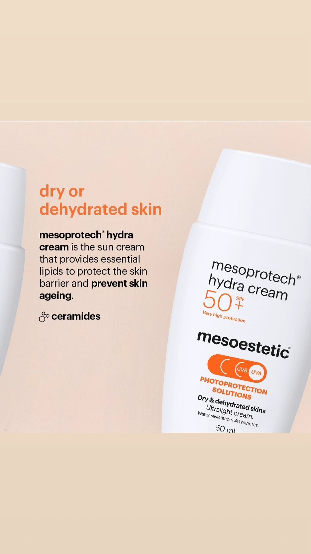 mesoestetic Sunscreen Mesoestetic Mesoprotech Hydra Cream SPF50+ 50ml