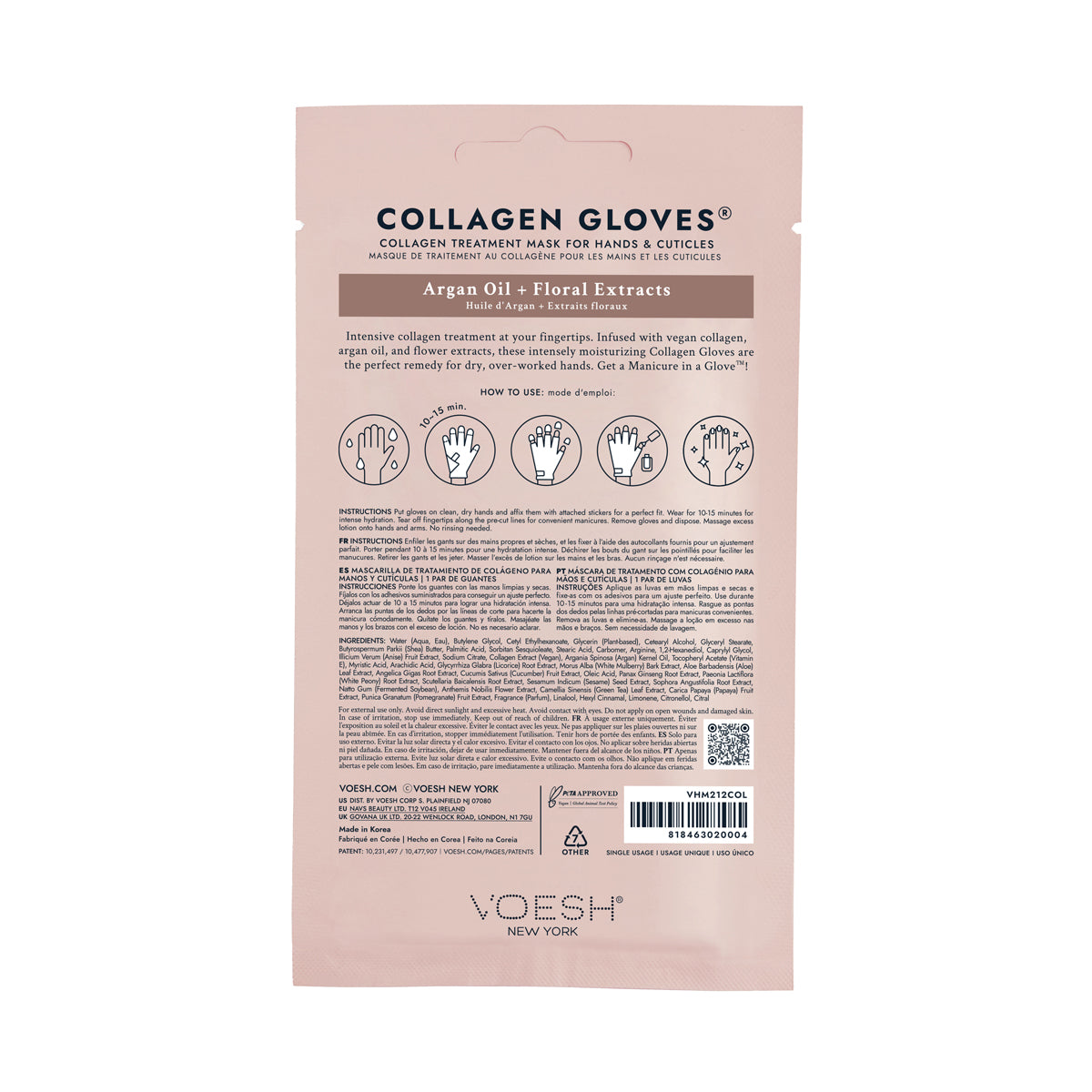 Probeauty skincare Collagen Gloves with Argan Oil + Floral Extracts