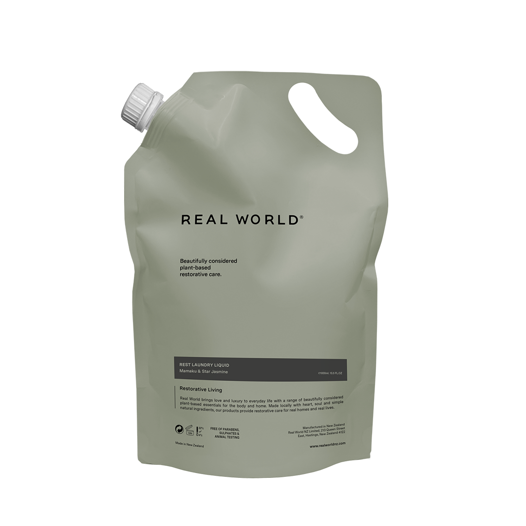 Real World home fragrance 1000ml Real World Rest Laundry Liquid - Mamaku & Star Jasmine
