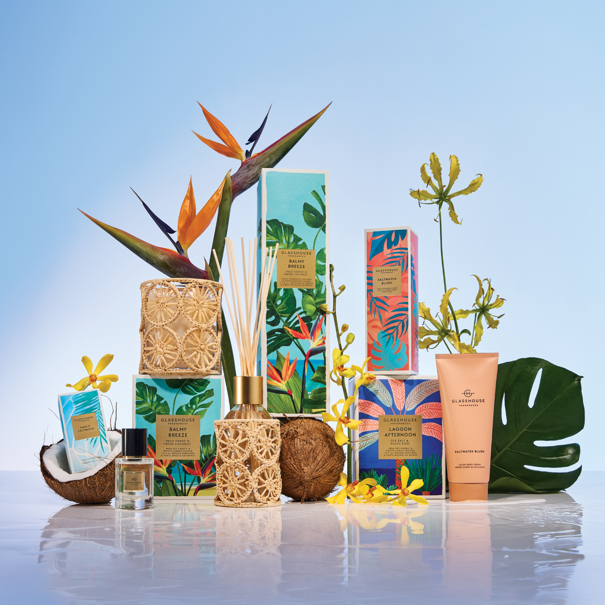 Glasshouse Summer Lagoon Afternoon Candle 380g ✨️ Limited Edition ✨️