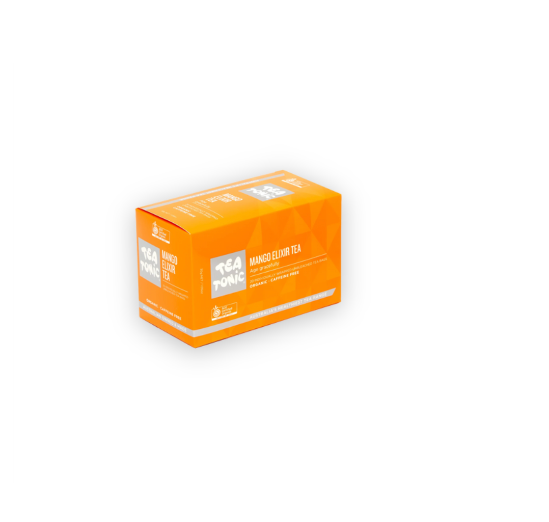 Tea Tonic Tea & Coffee Mango Elixir Tea - 20 Teabags Box Organic