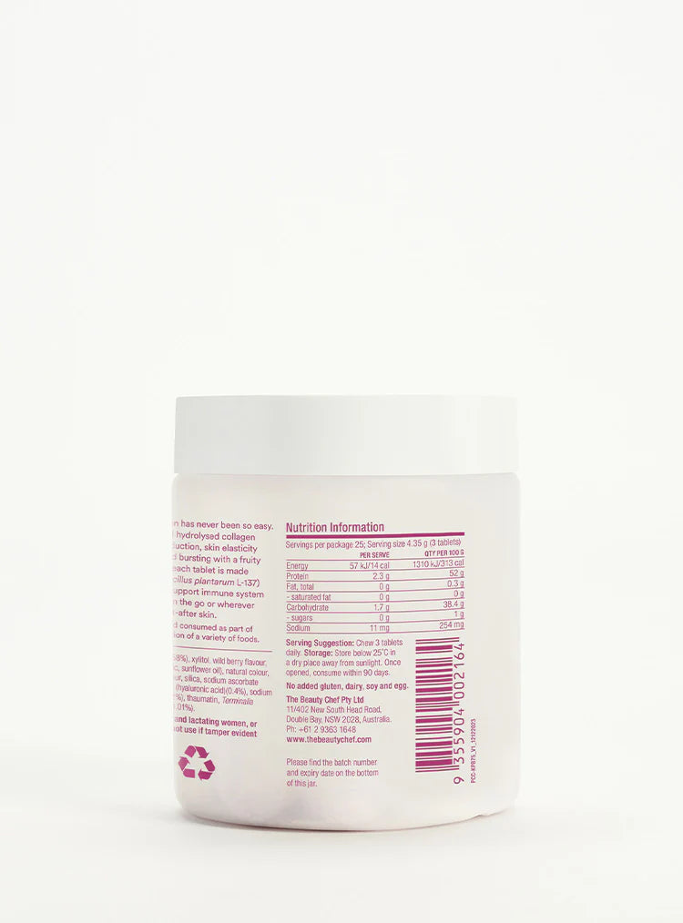 The Beauty Chef supplements The Beauty Chef Plumpers Collagen Chewables **Expiry 03/26**